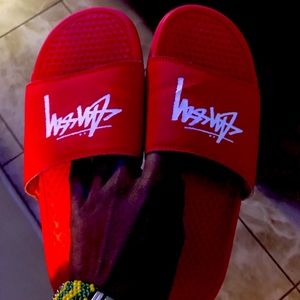 Nike x stussy colab slides
